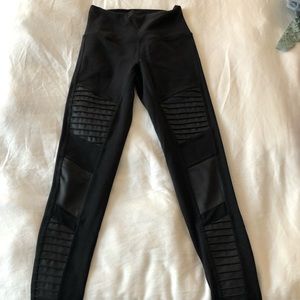 Alo yoga motto leggings, black xs